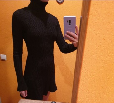 Предлагаю купить чёрное мини платье вязаное недорого. Новое, одевалось пару раз,. . фото 7