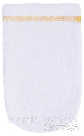 Мягкая рукавичка для мытья, изготовленная из хлопчатобумажной ткани, идеально по. . фото 1