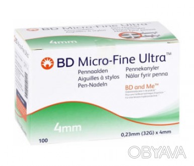 Иглы для шприц ручек BD Micro-Fine Ultra предназначены для подкожного введения и. . фото 1