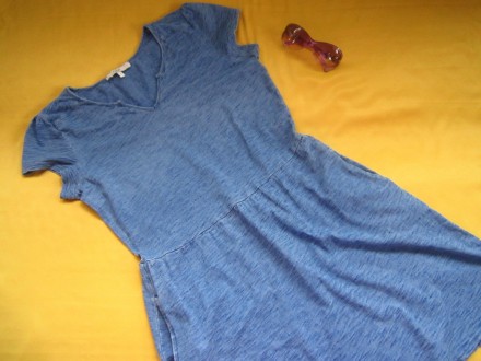Фирменное платье под джинс Next,Камбоджа,р.14. По бокам 2 кармана в швах. ПОГ 48. . фото 2