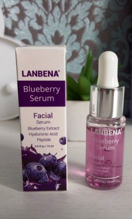 Сыворотка Lanbena Blueberry Serum, с гиалуроновой кислотой и экстрактом черники . . фото 9