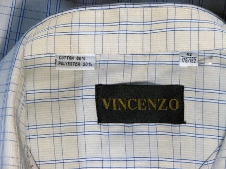 Фирменная мужская рубашка Vincenzo®. В идеальном состоянии, без каких-либо нюанс. . фото 4