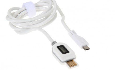 USB шнур c ЖК дисплем. Цифровой индикатор показывает вольтаж, напряжение и время. . фото 2