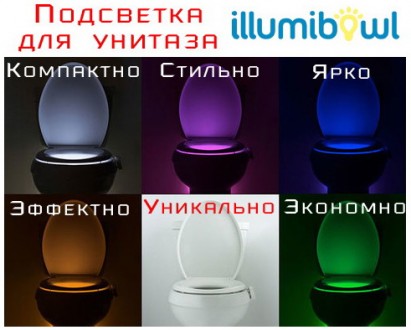 Необычное изобретение – антимикробная LED-подсветка для унитаза IllumiBowl - осн. . фото 3