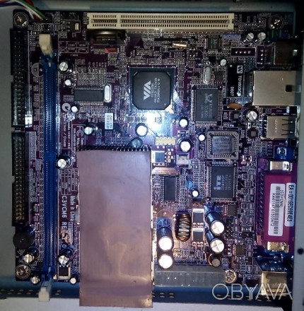 *** Mini-ITX материнская плата Via C3VCM6 Rev 1.0
Процессор Via C3 1GHz
Полнос. . фото 1
