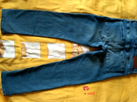 Новые джинсы без бирки на мальчика 10-11 лет с имитацией потёртостей.Куплены в H. . фото 5