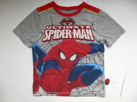Детская футболка Спайдермен  Человек паук George 
На возраст:  7-8 лет.  Рост 1. . фото 2