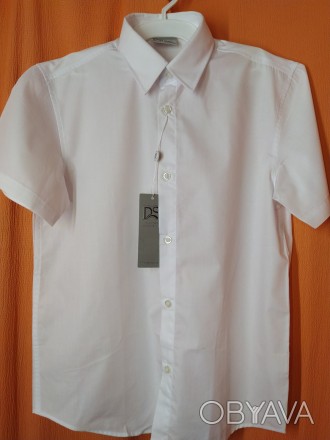 Сорочка білого кольору з коротким рукавом для хлопчика ТМ Deloras , арт.С70478S
. . фото 1