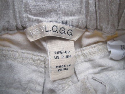 Фирменные качественные шорты, брюки, штаны H&M,  р.62  в отличном состоянии. Мож. . фото 3