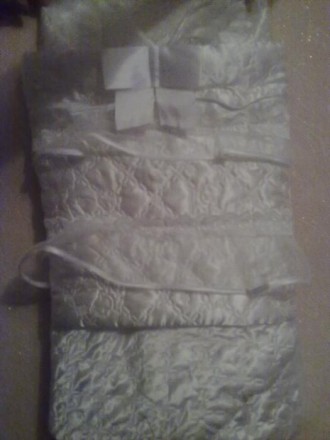 Нарядный конверт-одеяло для выписки из роддома, состояние новое, использывалось . . фото 4