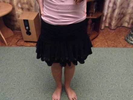 Эффектная, очень удобная тренировочная юбка латина с трусиками. Носили очень мал. . фото 5