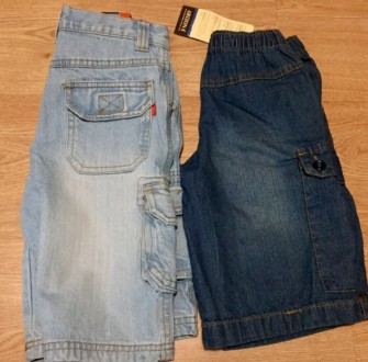 Продам очень крутые джинсовые бриджи. Синие Arizona на 4 года(104см). . фото 4