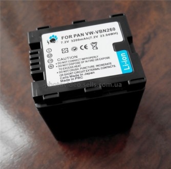 Аккумулятор для видеокамер Panasonic VW-VBN260 3200mAh

 

Аккумулятор для в. . фото 2