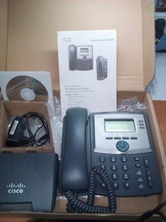 Продам IP-телефон CISCO 3 Line IP Phone with Display and PC Port SPA303 в идеаль. . фото 2