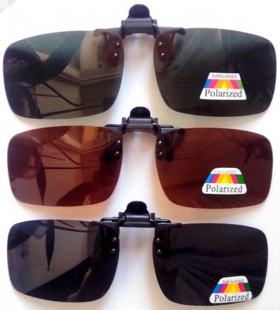 Поляризовані накладки на діоптрійні окуляри від сонця різних відтінків.
Мають с. . фото 2