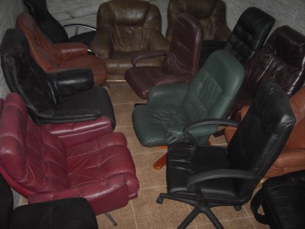 шкіряні крісла із Скандінавії у відміннсму стані дуже зручні для роботи та відпо. . фото 2