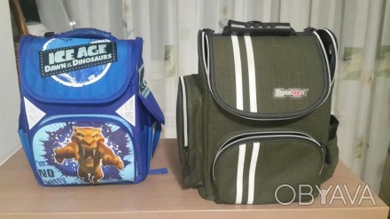 Зелёный рюкзак бу в отличном состоянии, синий новый с этикетками. . фото 1