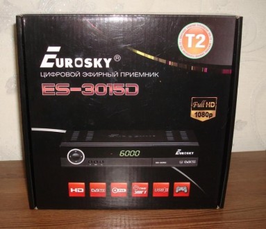Eurosky ES-3015D - это цифровой эфирный Т2 ресивер известной торговой марки Euro. . фото 2
