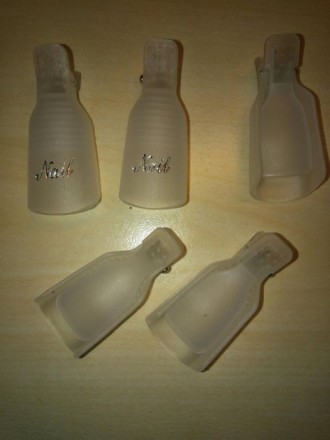 Пластиковые колпачки для снятия гель лака или обычного трудноснимаемого 5шт. . фото 2