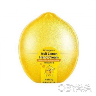 Отбеливающий крем для рук Bioaqua Fruit Lemon Hand Cream с экстрактом лимона 30 . . фото 1
