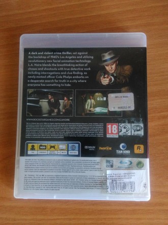 Игра L.A. Noire на PS3 оригинал на англ языке (есть англ субтитры)
в отличном с. . фото 3