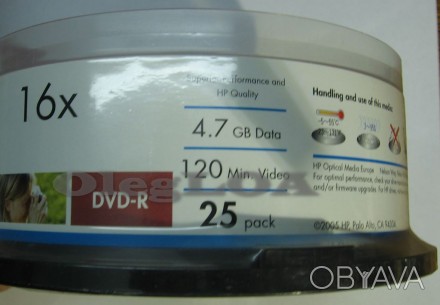 Диски чистые DVD+R HP 16x 4,7Gb в "банке" (cake) - 25шт
Качество!

Цена указа. . фото 1