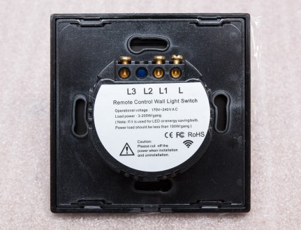 Сенсорный выключатель в комплекте с пультом ДУ 433Мгц
Выключатель на 1 канал + . . фото 3