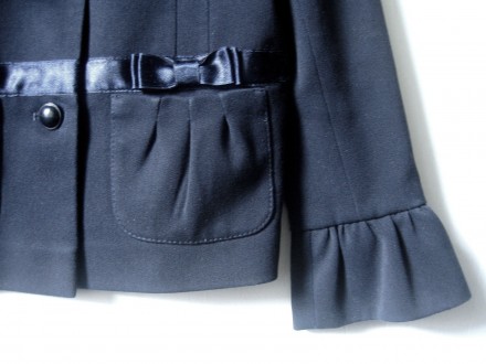 Пиджак  для девочки первоклашки темно-синего цвета.

Очень красивый элегантног. . фото 6