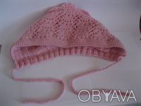 Продаётся вязанная шапка для девочки связанная из детской пряжи Alize Baby Wool.. . фото 3