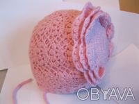 Продаётся вязанная шапка для девочки связанная из детской пряжи Alize Baby Wool.. . фото 2