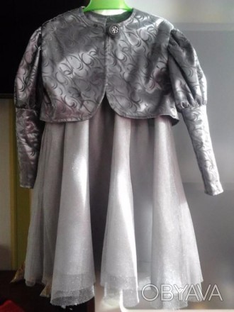 платье НМ и балеро пошитое на 2-4 года размер платья от плеча к низу 73см размер. . фото 1