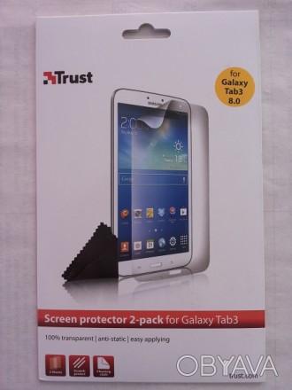 Защитная пленка для Samsung Galaxy Tab 3 8.0 Trust.
В комплекті ДВІ ПЛІВКИ !!!
. . фото 1