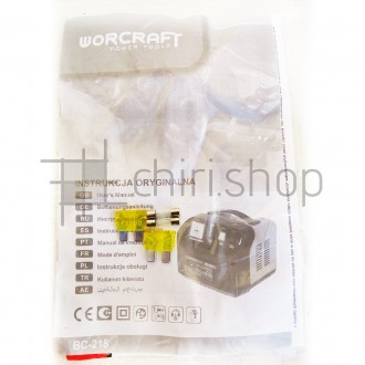Зарядний пристрій для автомобільного акумулятора Worcraft BC-218, 12-24 В, 15 А,. . фото 8