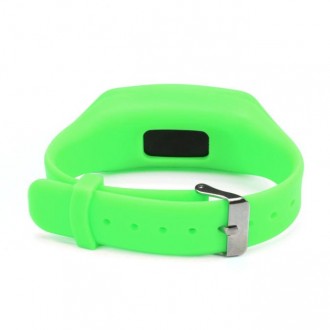 Силіконовий браслет, в наявності чорного, мятного, зеленого кольору,.ЖК-дисплей.. . фото 3