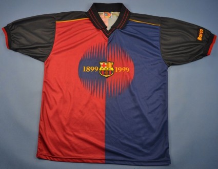 Эксклюзивная футболка, футбольный клуб "Барселона",выпущена к юбилею столетия кл. . фото 2