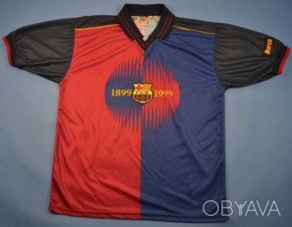 Эксклюзивная футболка, футбольный клуб "Барселона",выпущена к юбилею столетия кл. . фото 1