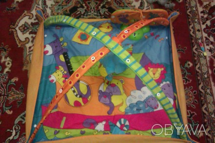 детский игровой коврик с приставной музыкальной игрушкой в идеальном состоянии.. . фото 1