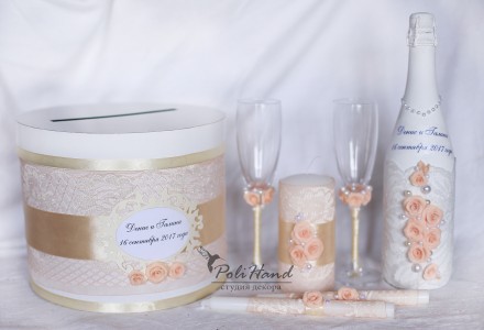 Свадебное шампанское с декором
Авторский дизайн
Отправка по Украине. . фото 5