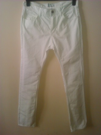 Шикарные джинсовые брюки H&M в роскошном белом цвете. Качественный крой и пошив . . фото 2