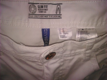 Шикарные джинсовые брюки H&M в роскошном белом цвете. Качественный крой и пошив . . фото 3