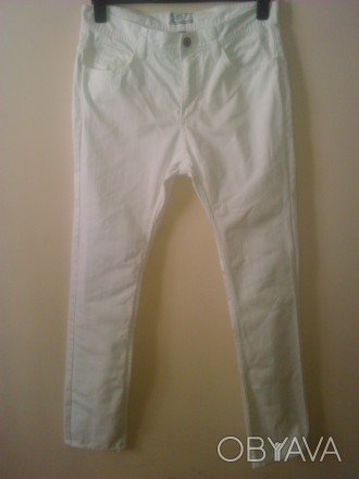 Шикарные джинсовые брюки H&M в роскошном белом цвете. Качественный крой и пошив . . фото 1
