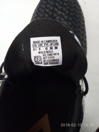 Футзал фирменные стоковые кроссовки adidas ACE 16.4 IN. MADE IN CAMBODIA.за допо. . фото 4