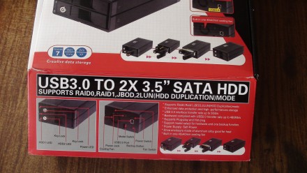 Внешний корпус 2x3,5" SATA AgeStar 3U2B3A USB3.0
Внешний корпус AgeStar 3U2B3A . . фото 5