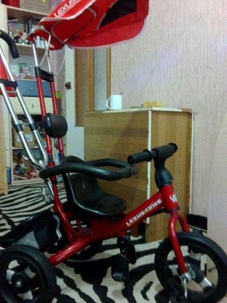Прекрасный детский современный велосипед в хорошем состоянии красного цвета, оче. . фото 4