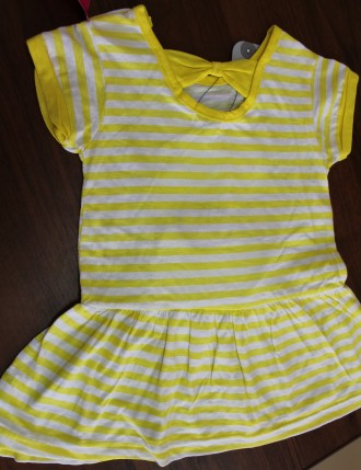 Желтое платье на девочку возрастом 1,5-2 года. Замеры: длина изделия 42см, ПОГ 2. . фото 4