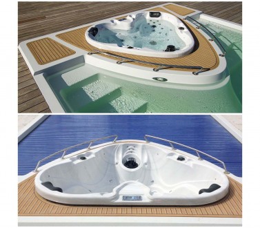 Характеристика бассейна Yacht pool:
- Стилизованный нос лодки со встроенной спа. . фото 4
