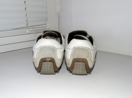 Мокасины,  туфли Memfis, Германия
цвет белый,серый
натуральная плотная мягкая . . фото 4