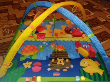 Красочный развивающий коврик Tiny Love Подводный мир с дугами для малышей. На ос. . фото 4