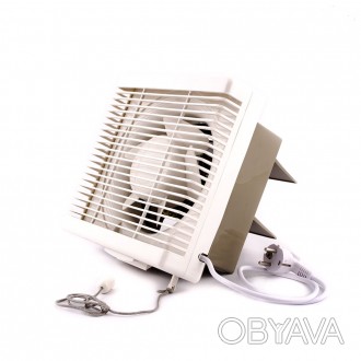 Бытовые форточные вентиляторы используются для вытягивания или подачи и вытягива. . фото 1