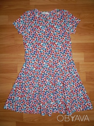 Продам трикотажное летнее платье Marks&Spencer на р.140-146 б/у в идеальном сост. . фото 1